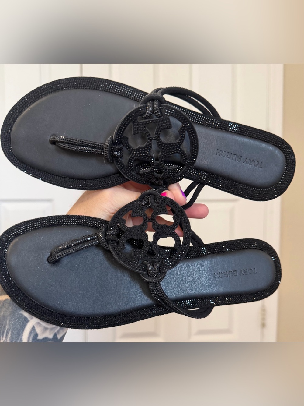 Tory Burch Miller Pavé Knotted Sandals - Picture 7 of 10